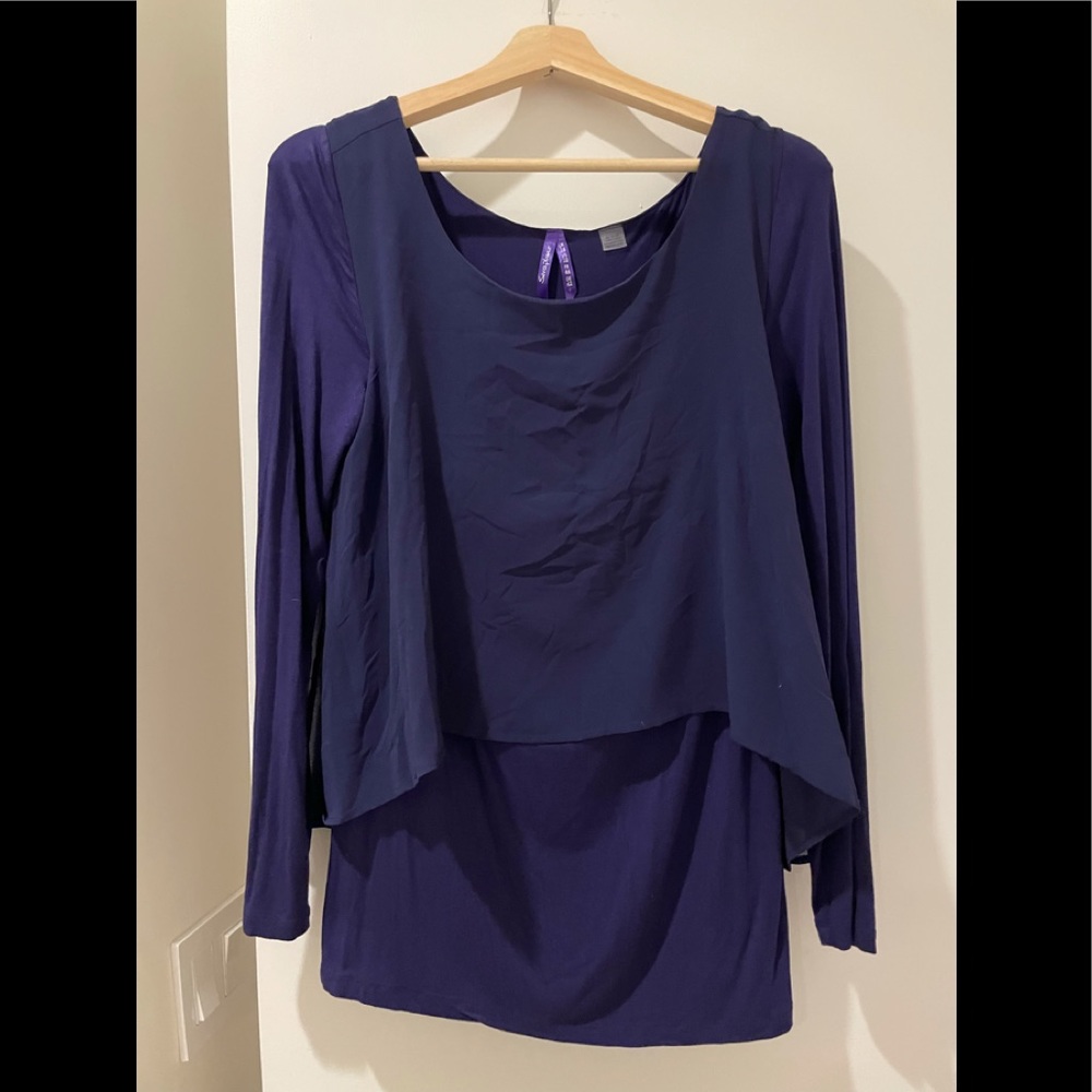 Seraphine long sleeve maternity/nursing top